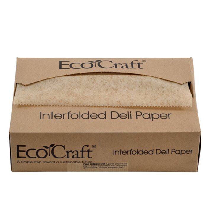 Papel Envolvente Antigordura Kraft em Dispensador 20,6x27cm (500 Uds) Papel Envolvente Antigordura Kraft em Dispensador 20,6x27cm (500 Uds)