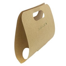 Porta-Copos de Papel Kraft 23,9x18cm Ø8,0cm (100 Uds)