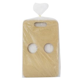 Porta-Copos de Papel Kraft 23,9x18cm Ø8,0cm (100 Uds)