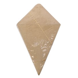 Cone de Carton Kraft 26,5cm 250g (50 Uds)