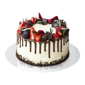 Disco de Cartão Ouro e Branco 18cm (100 Uds)