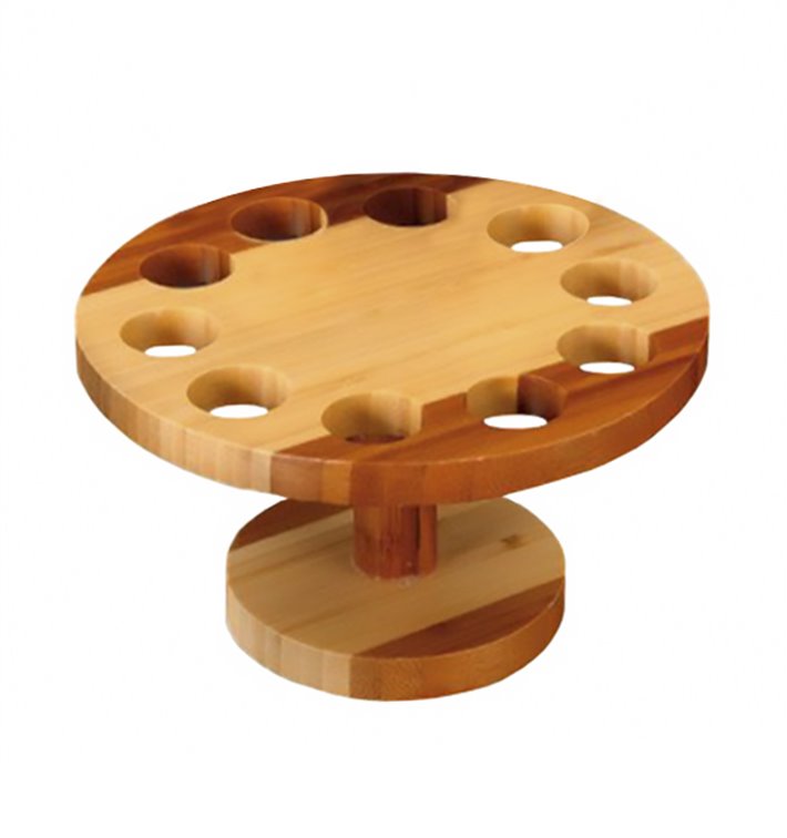 Stand de Bambu para 10 Cones (12 Uds) Stand de Bambu para 10 Cones (12 Uds)