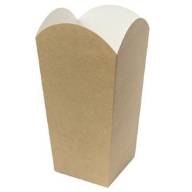 Caixa Pipocas Mediana Kraft 90g 7,8x10,5x18cm (350 Uds)