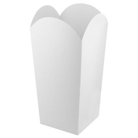 Caixa Pipocas Pequena Branca 45gr 6,5x8,5x15cm (700 Uds)