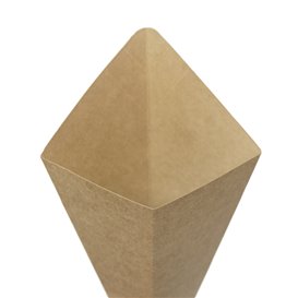 Cone de Papel Kraft 19,5cm 100g (500 Uds)