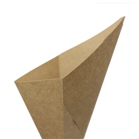 Cone de Carton Kraft 26,5cm 250g (500 Uds)