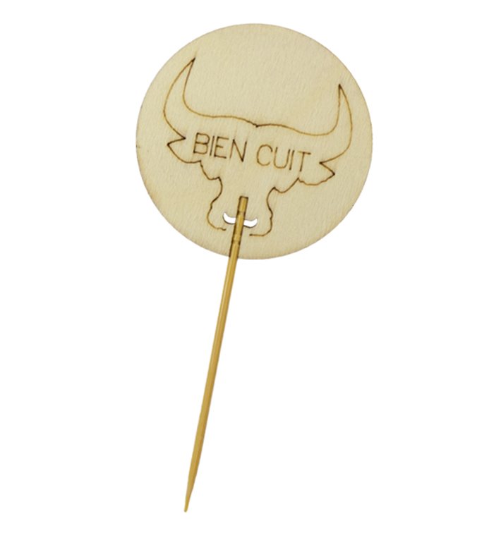 Palito de Cozinha em Bambu 9cm “Bien Cuit” (60 Uds) Palito de Cozinha em Bambu 9cm “Bien Cuit” (60 Uds)