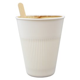 Copo PP Durável e Reutilizável Creme 355ml Ø9,6cm (100 Unidades)