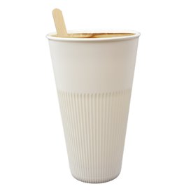Copo PP Durável e Reutilizável Creme 470ml Ø9,6cm (5 Unidades)