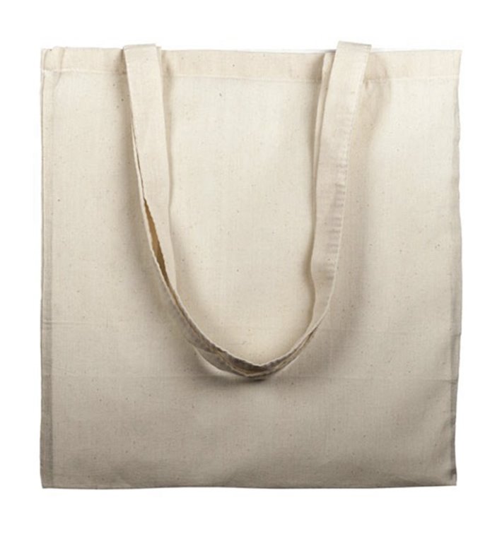 Saco Algodão com Asas Longas Bege 38x42cm (1 Ud) Saco Algodão com Asas Longas Bege 38x42cm (1 Ud)