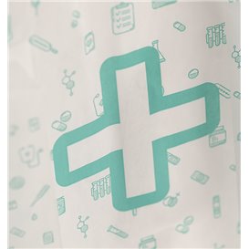 Saco de Papel Branco Farmácia 14+7x27 cm (125 Uds)