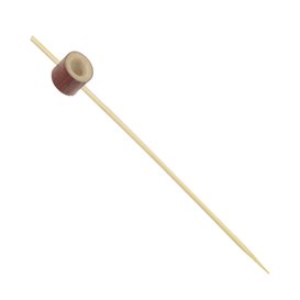 Espeto de Bambu com Anel Vermelho 12cm (1000 Uds)