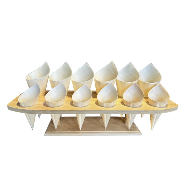Stand de Bambu para 12 Cones (1 Uds)