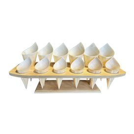 Stand de Bambu para 12 Cones (4 Uds)
