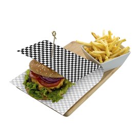 Papel Anti-Gordura “Vichy” Preto 31x42cm (1.000 Uds)