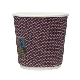 Copo de Cartão 9Oz/210 ml Rizado en Kraft  Ø8cm (25 Uds)