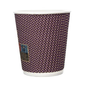 Copo de Cartão 9Oz/210 ml Rizado en Kraft  Ø8cm (25 Uds)
