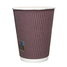 Copo de Cartão 9Oz/270 ml Rizado en Kraft  Ø8cm (1050 Uds)