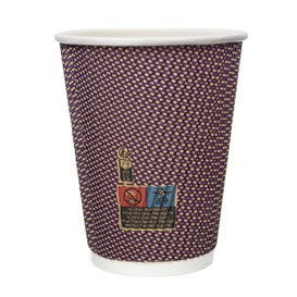 Copo de Cartão 9Oz/210 ml Rizado en Kraft  Ø8cm (25 Uds)