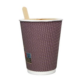 Copo de Cartão 9Oz/270 ml Rizado en Kraft  Ø8cm (1050 Uds)