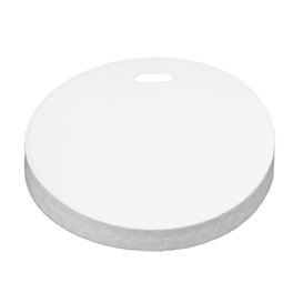 Tampa de viagem com orifício de livro branco Ø8,0cm (1.000 Uds)