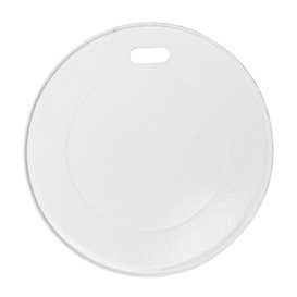 Tampa de viagem com orifício de livro branco Ø8,0cm (50 Uds)