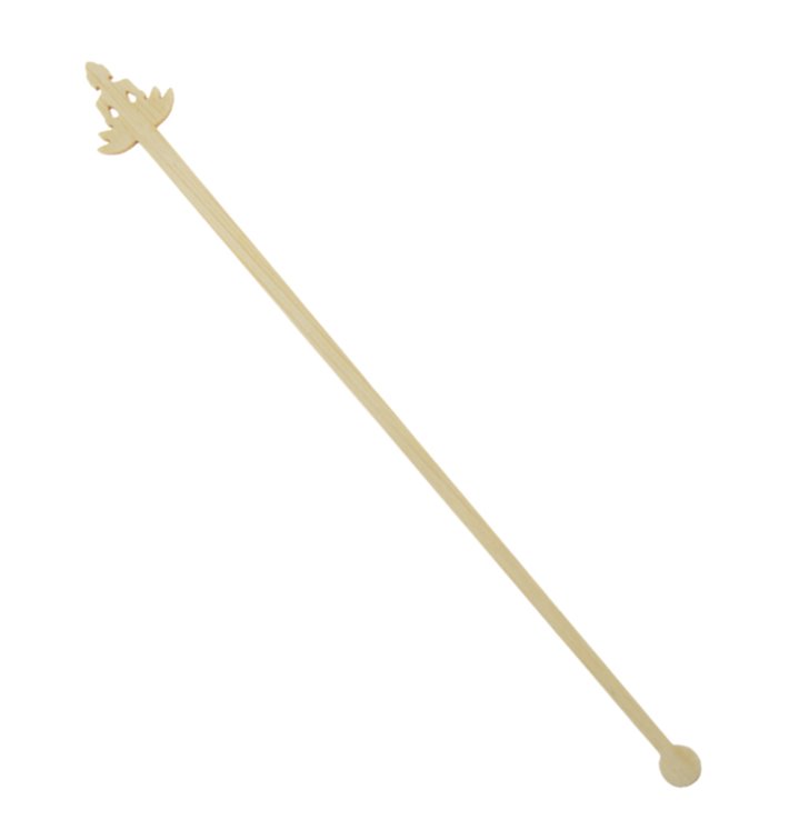 Agitador de Bebida em Bambu “Bouddha 1” 18cm (50 Uds) Agitador de Bebida em Bambu “Bouddha 1” 18cm (50 Uds)