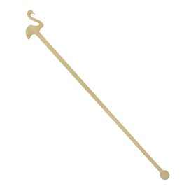 Agitador de Bebida en Bambu Flamingo Rosa 18cm (50 Uds)