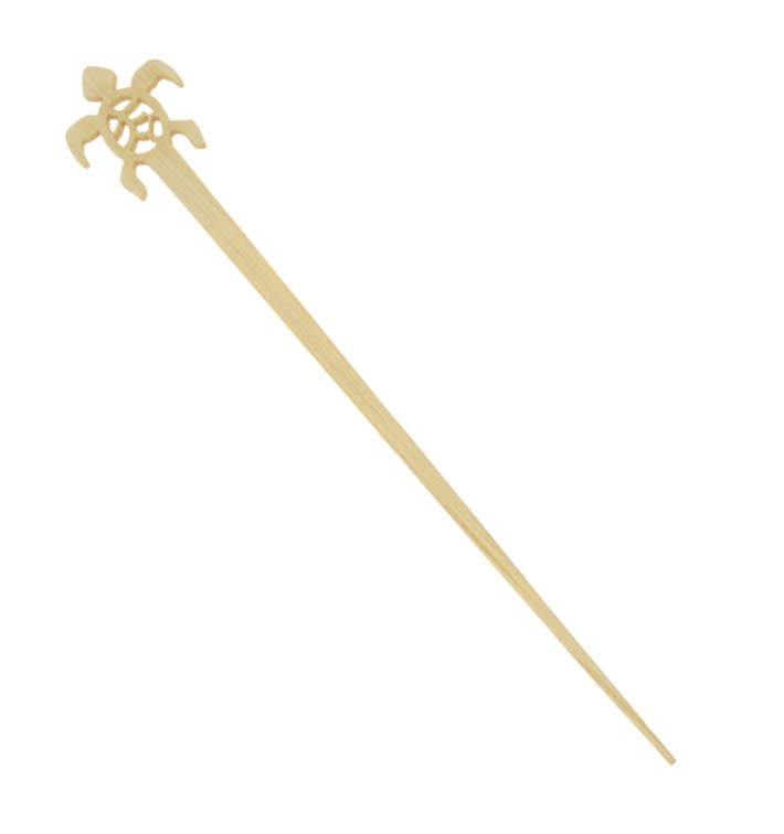 Agitador de Bebida Tartaruga em Bambu 12cm (50 Uds) Agitador de Bebida Tartaruga em Bambu 12cm (50 Uds)
