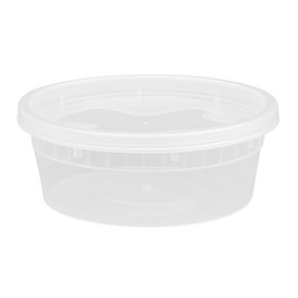 Embalagem em Plástico PP “Deli Range” Transparente com Tampa 240ml (240 Uds)