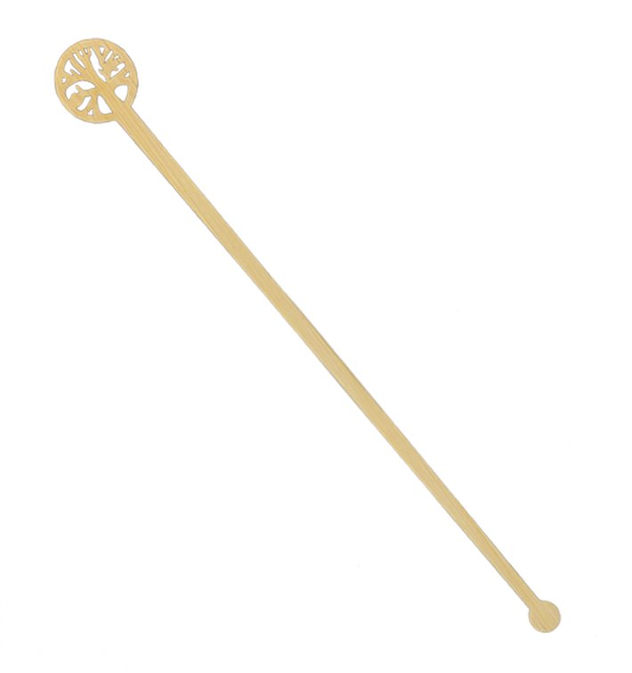 Agitador de Bebida em Bambu com Árvore da Vida 18cm (50 Uds) Agitador de Bebida em Bambu com Árvore da Vida 18cm (50 Uds)
