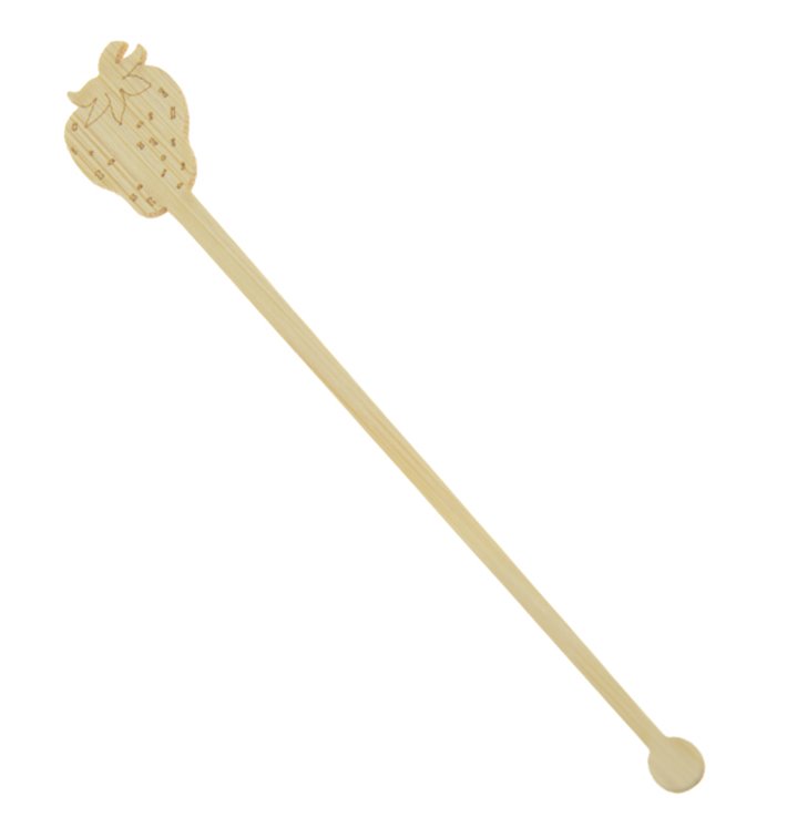 Agitador de Bebida em Bambu Morango 14cm (50 Uds) Agitador de Bebida em Bambu Morango 14cm (50 Uds)