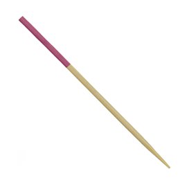 Espeto de Bambu Ponta Fúcsia 7cm (3.600 Uds)