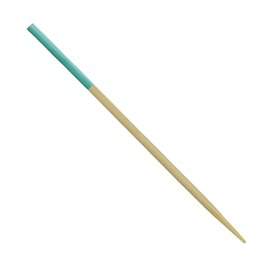Espeto de Bambu Ponta Turquesa 7cm (3.600 Uds)
