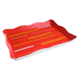 Bandeja para Catering o Fast Food Vermelho (10 Uds)