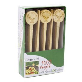 Marcador de Bambu Veggie 10cm  (600 Uds)