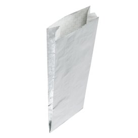 Folha de Alumínio à Prova de Gordura Prateada 31,5*10,3+5cm (25 Uds)