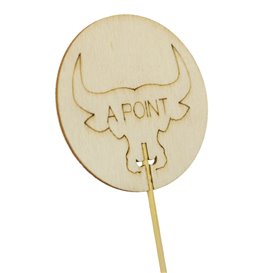 Palitos de Madeira Meio Feito “A Point” 9cm (60 Uds)