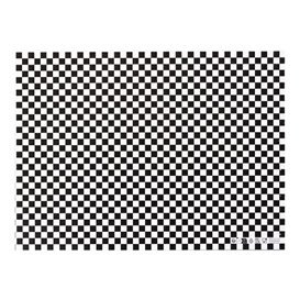 Papel Anti-Gordura “Vichy” Preto 31x42cm (1.000 Uds)