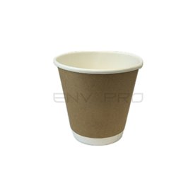 Copo de Cartão 8Oz/240ml Parede Dupla Suave Kraft Ø8cm (500 Uds)