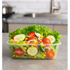 Terrina Retangular PP Transparente 750ml 17,4x11,6x5,5cm (500 Uds)
