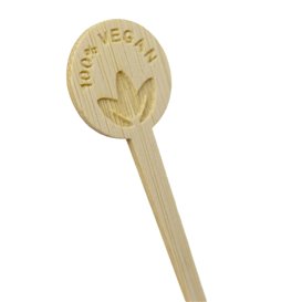 Marcador de Bambu Vegan 10cm  (50 Uds)