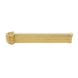 Agitador de Bebida em Bambu com Flor de Lótus 14cm (50 Uds)