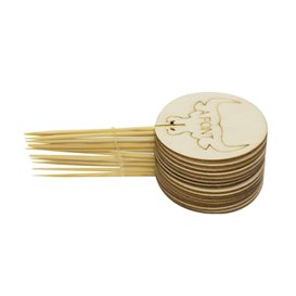 Palitos de Madeira Meio Feito “A Point” 9cm (1200 Uds)