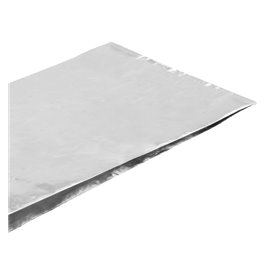 Saco de Papel Alumínio à Prova de Gordura Prateada 26+5x10,3cm (250 Uds)