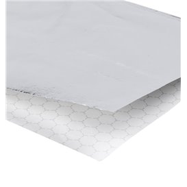 Saqueta Antigordura Aberta 2L Prata 16x16cm (500  Uds)