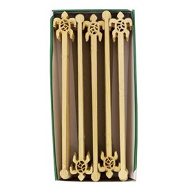 Agitador de Bebida Tartaruga em Bambu 14cm (600 Uds)