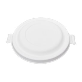 Tampa de Cana-de-Açúcar Branco para Tigela 470ml (400 Uds)