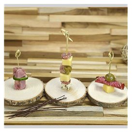 Espeto de Bambu "Laço" Natural 7cm em Caixa (2.500 Uds)