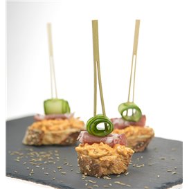 Espeto Duplo de Bambu Catering 15 cm (100 Uds)